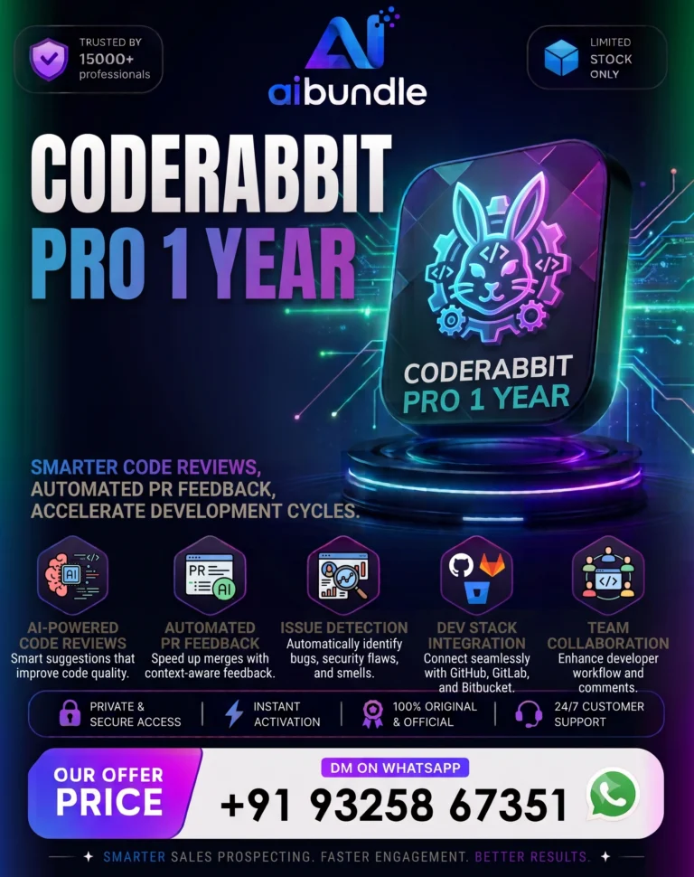 CodeRabbit Pro Plus — 1 Year