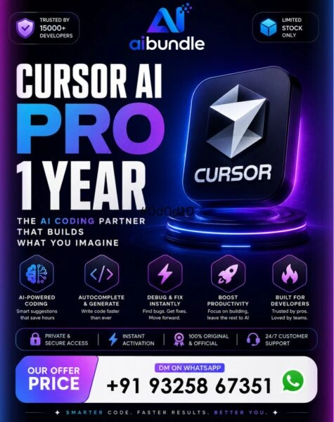 cursor ai pro 1 year plan