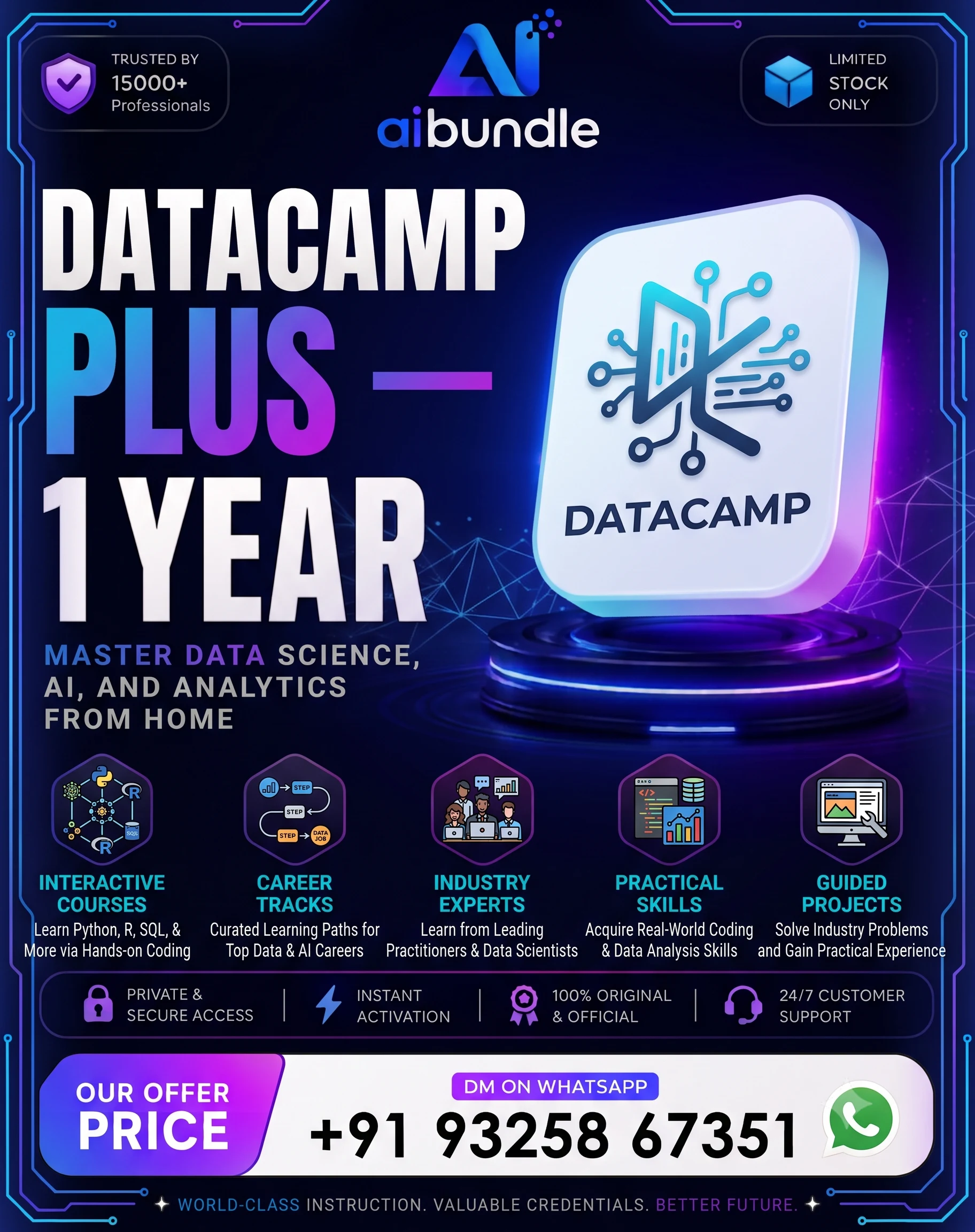 data camp plus 1 year
