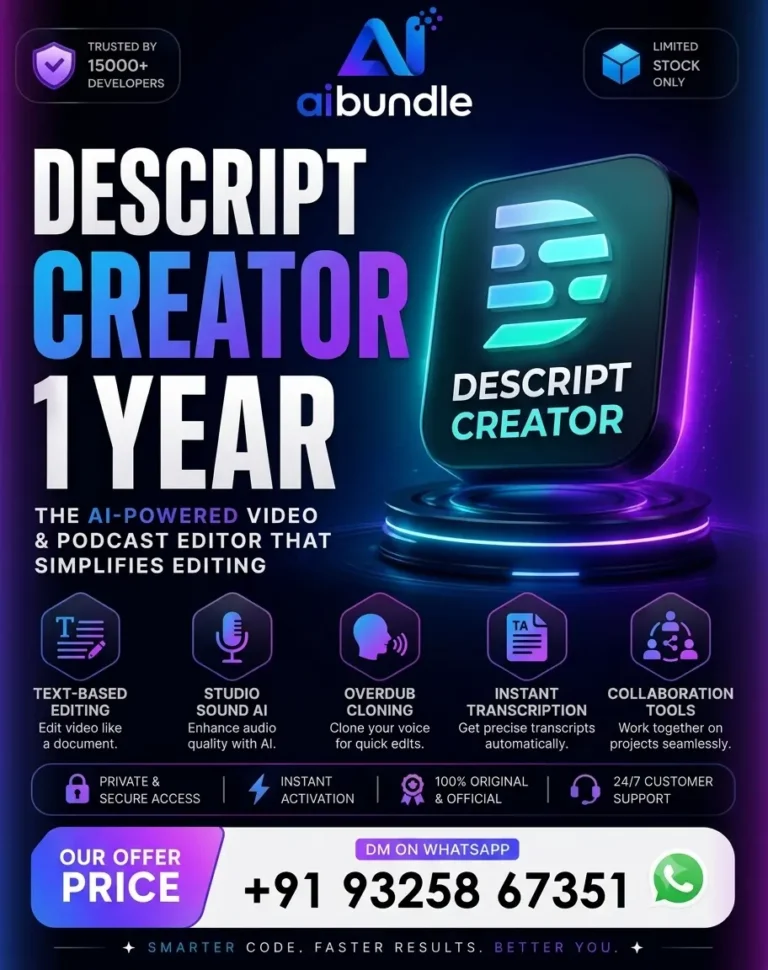 Descript Creator — 1 Year