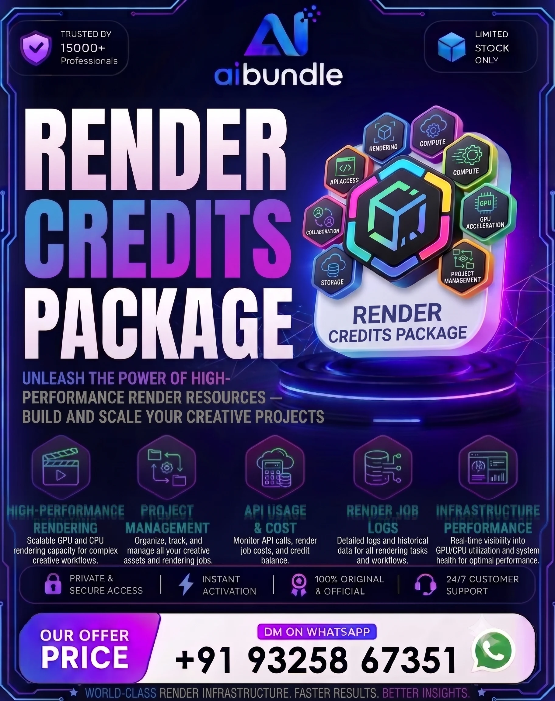 Render credit package
